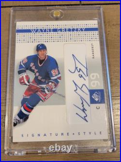 Wayne Gretzky 2002-03 Sp Game Used Hockey Signature Style Autograph Auto #ss-wg