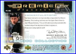 Wayne Gretzky 2003-04 Upper Deck Premier Autograph Card #PS-WG