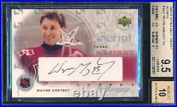 Wayne Gretzky 2003-04 Upper Deck Trilogy Scripts Autograph Bgs 9.5 Card #1 Auto