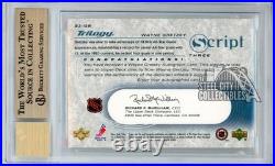 Wayne Gretzky 2003 Trilogy Scripts All-Star Autograph Card S3-GR BGS 9.5 AUTO 10
