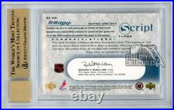 Wayne Gretzky 2003 Trilogy Scripts All-Star Autograph Card #S3-GR BGS 9.5 AUTO 9