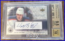 Wayne Gretzky 2003 UD Trilogy Scripts Autograph BGS 9.5 Auto 10