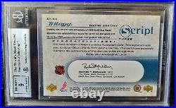 Wayne Gretzky 2003 Upper Deck Trilogy Script Auto Autograph BGS 9 Dual Grade SP