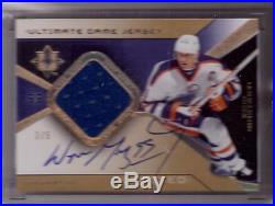 Wayne Gretzky 2004-05 Ud Ultimate Limited Oilers Game Jersey Autograph Sp/5 Auto