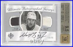 Wayne Gretzky 2008-09 Ultimate Collection Dual Jersey Auto /25 Bgs 9.5 10