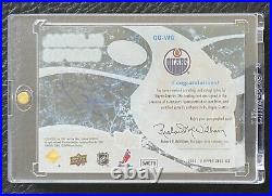 Wayne Gretzky 2009-10 Upper Deck Ice Glacial Graphs #GGWG Rare AUTO