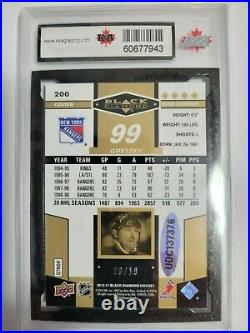Wayne Gretzky 2010-11 Black Diamond GOLD #6/10 BUYBACK 1/1 AUTO Hockey Card 10