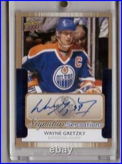 Wayne Gretzky 2014-15 Ud Signature Sensations Oilers Ssp Autograph Ss-wg Auto Sp