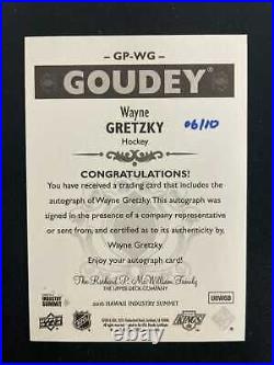 Wayne Gretzky 2016 Hawaii Industry Summit Goudey Autograph /10 #6064
