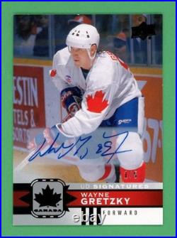 Wayne Gretzky 2017-18 UD Team Canada Black Autographs /5 #140