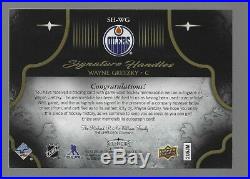 Wayne Gretzky 2017-18 Upper Deck Splendor 1/1 Auto Signature Handles Stick