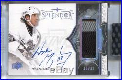 Wayne Gretzky 2017-18 Upper Deck Ud Splendor Patch Auto Autograph /36 Kings