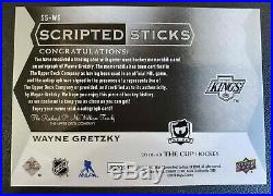 Wayne Gretzky 2018-19 The Cup Scripted Sticks Game Used Signed Autographed 3/15