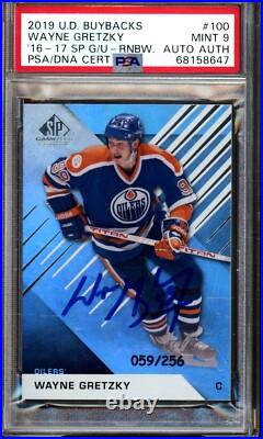 Wayne Gretzky-2019 Ud Sp (#/256) Buyback Perfect Auto/autograph Psa 9-mint