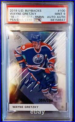 Wayne Gretzky-2019 Ud Sp (#/256) Buyback Perfect Auto/autograph Psa 9-mint