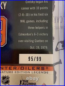 Wayne Gretzky 2020-21 SP Signature Edition Legends Dominant Digits Gold 95/99
