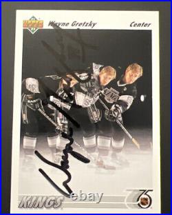 Wayne Gretzky 91-92 Upper Deck Signed Autographed Auto #437