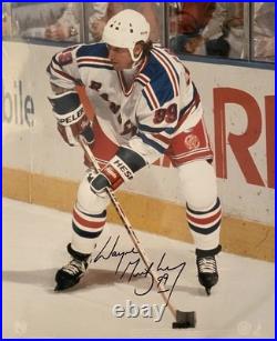 Wayne Gretzky #99 Autographed New York Rangers Color Hockey Photo Signed