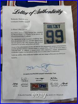 Wayne Gretzky #99 Edmonton Oilers Autographed Signed PSA Certified