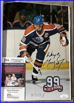 Wayne Gretzky 99 My Life In Pictures Autographed hardcover book JSA