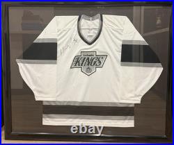 Wayne Gretzky AUTOGRAPHED LA KINGS JERSEY. Frame included with local pick-up