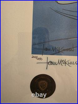 Wayne Gretzky AUTOGRAPHED Slapshot WARNER LOONEY TUNES LITHO LA Kings COA