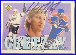 Wayne Gretzky Auto /2800 1992-93 Ud Upper Deck Heroes On Card Autograph Sp