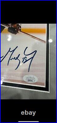 Wayne Gretzky Auto Autograph Signed Framed 8x10 Photo Los Angeles Kings Jsa Coa