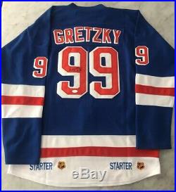 Wayne Gretzky Auto Autograph Signed New York Rangers CCM Starter Jersey Jsa Hof