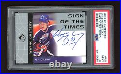 Wayne Gretzky Auto Card 2002 Upper Deck Sp Authentic Sign Of The Times Psa 9