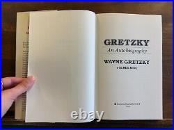 Wayne Gretzky Autobiography Signed RARE 1990 First edition first printing