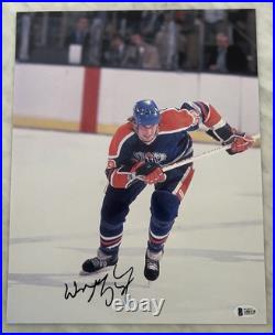 Wayne Gretzky Autograph Signed 11x14 Photo Edmonton Oilers Hof Beckett Bas