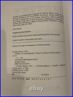 Wayne Gretzky Autograph Signed Autobiography Hardcover Book 1st Edition