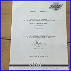 Wayne Gretzky Autograph Signed LA Kings Program Great One JSA Auction LOA