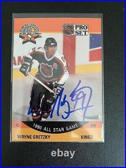 Wayne Gretzky Autograph with COA 1990 All Star Game