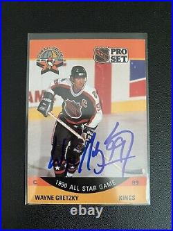 Wayne Gretzky Autograph with COA 1990 All Star Game