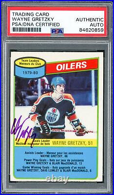 Wayne Gretzky Autographed 1980-81 O-Pee-Chee Card Vintage PSA/DNA 84620859