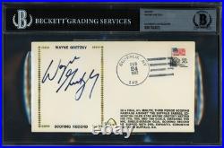 Wayne Gretzky Autographed 1982 First Day Cover Edmonton Oilers Beckett #17833072