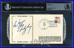 Wayne Gretzky Autographed 1982 First Day Cover Edmonton Oilers Beckett #18281641 Wayne Gretzky Autographed 1982 First Day Cover Edmonton Oilers Beckett #18281641