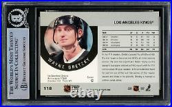 Wayne Gretzky Autographed 1990-91 Pro Set Card #118 Kings Beckett #15500205