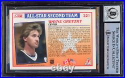 Wayne Gretzky Autographed 1990-91 Score Card Kings Gem 10 Auto Beckett #15496449