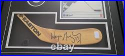 Wayne Gretzky Autographed 24X22.5 Framed Photo Stick Blade with COA. LA Kings