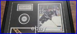 Wayne Gretzky Autographed 24X22.5 Framed Photo Stick Blade with COA. LA Kings