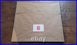 Wayne Gretzky Autographed 24X22.5 Framed Photo Stick Blade with COA. LA Kings