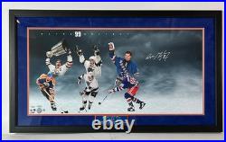 Wayne Gretzky Autographed 32x16 Pano Photo Framed (38x22) Fanatics & UDA COA's