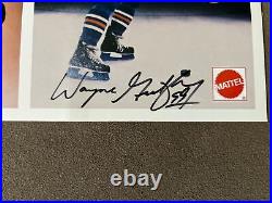 Wayne Gretzky Autographed 8x10 Photo Edmonton Oilers Rookie Mattel