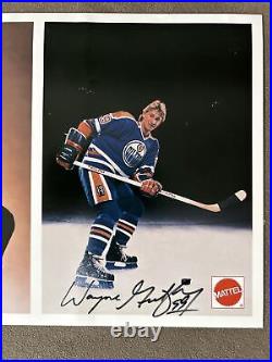 Wayne Gretzky Autographed 8x10 Photo Edmonton Oilers Rookie Mattel