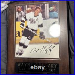 Wayne Gretzky Autographed 8x10 Photo LA KINGS Mounted On Display