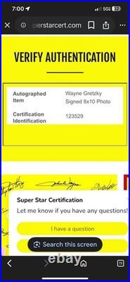 Wayne Gretzky Autographed 8x10 Photo Plaque with COA