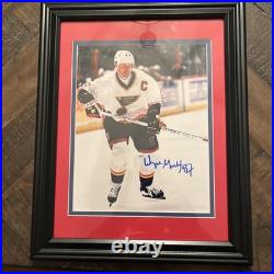 Wayne Gretzky Autographed 8x10 Photo St. Louis Blues Framed
